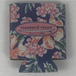 Vineyard Vines | Hawaiian Floral Coozie | Like New | Navy, Pink, Orange, Green |